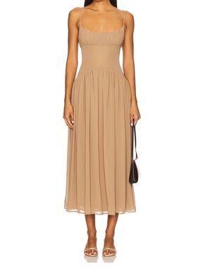 LPA-Dawn midi dress in Mocha